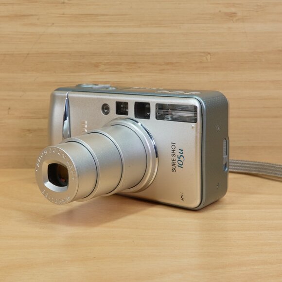 Canon Sure Shot 105u / 35mm Point and Shoot Film Camera / Silver ,Tested Working - Picture 3 of 8